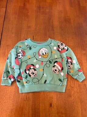 Disney 18 mo Mickey and Friends Christmas Crewneck Sweatshirt